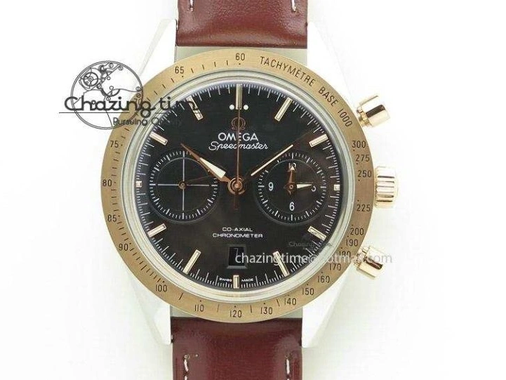 0110 Sophisticated Planet Ocean Master Chronometer Chrono SS OM 1:1 Best Edition Orange On SS Bracelet A 8156